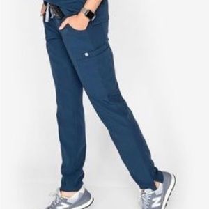 FIGS Petite Yola High Waist Scrub Pants Dark Harbor